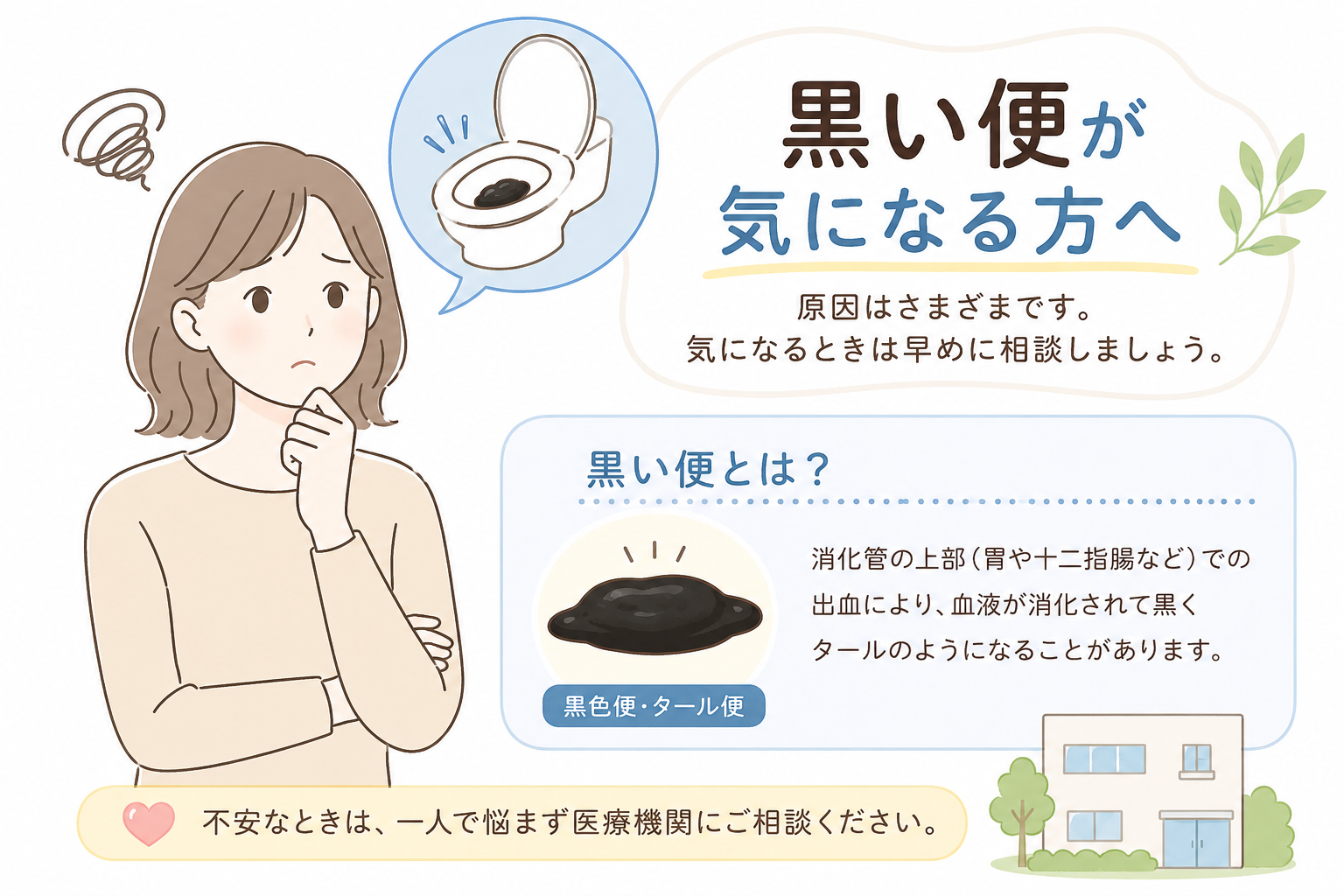 江東区方面からも相談しやすい墨田区菊川の黒い便|菊川皮膚科・消化器内科クリニック
