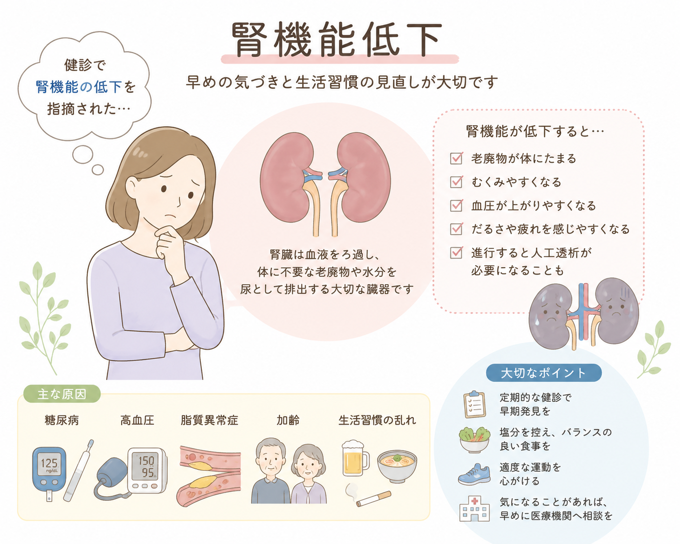 江東区方面からも相談しやすい菊川の腎機能低下|菊川皮膚科・消化器内科クリニック
